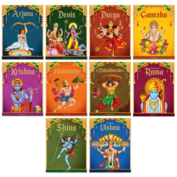 Indian Mythology for Children: Tales from Indian Mythology : Collection of 10 Books (Paperback)