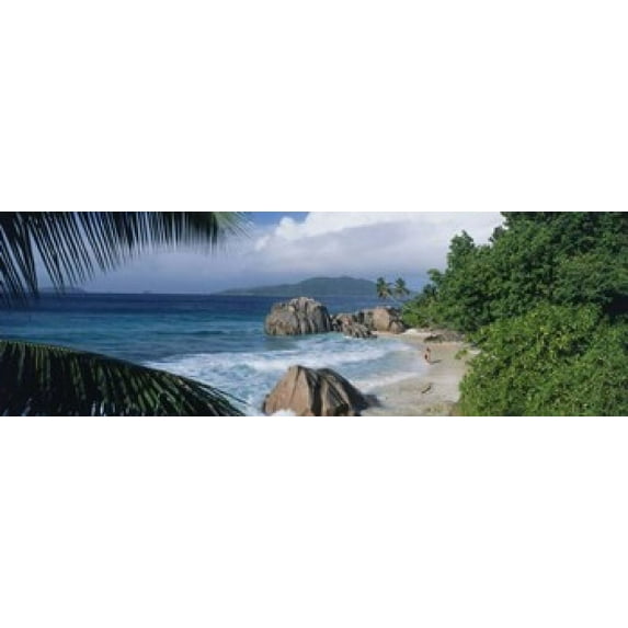 Indian Ocean La Digue Island Seychelles Poster Print (18 x 6)