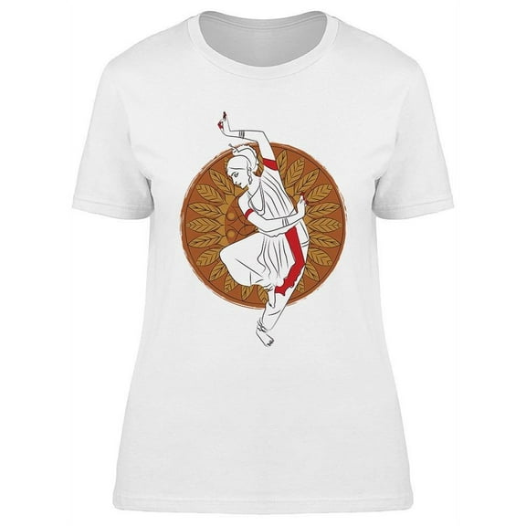 Indian Odissi Dance Stand T-Shirt Women -Image by Shutterstock, Female x-Large