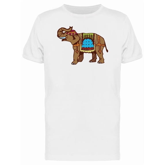 Indian Ornated Elephant Tee Men's -Image by Shutterstock