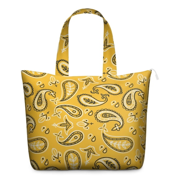 Indian Paisley Boho Duffel Vintage Floral Weekender Bag with Artistic Ethnic Pattern, Chic Mala Inspired Design