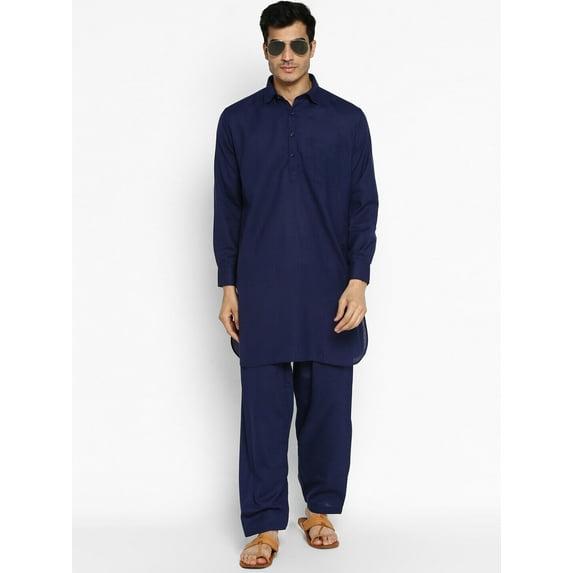 Indian Pakistani Bollywood Dress Cotton Pathani Kurta Salwar Ethnic Wear…