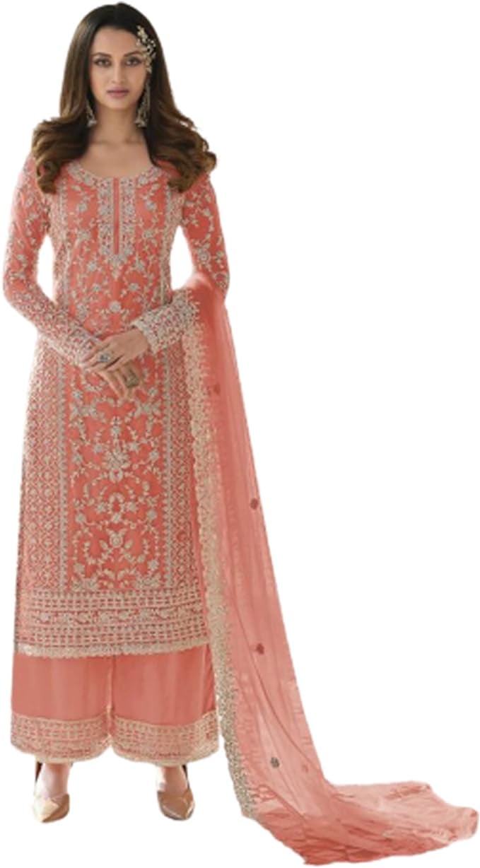 ready to wear pakistani designer dresses Salwar Kameez Fancy Party Wear Pakistani Dresses Pakistani Designer Beige  Net Suit Embroidered Ready-to-Wear