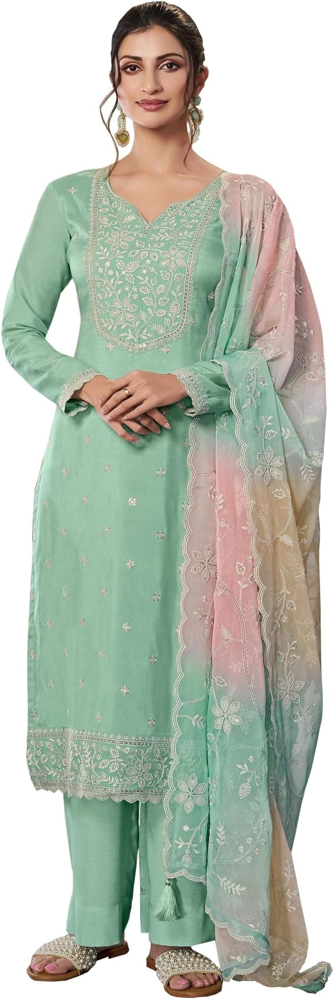 Indian Pakistani Reception Wear Ready To Wear Designer Salwar Kameez ...