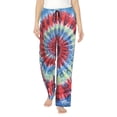 thumbnail image 1 of Indian Peacock Mandala Women'S Comfy Pajama Pants With Pockets,Soft Stretch Drawstring Lounge Pants, Soft Casual Wide Leg Pjs Sleep Bottoms Small, 1 of 7