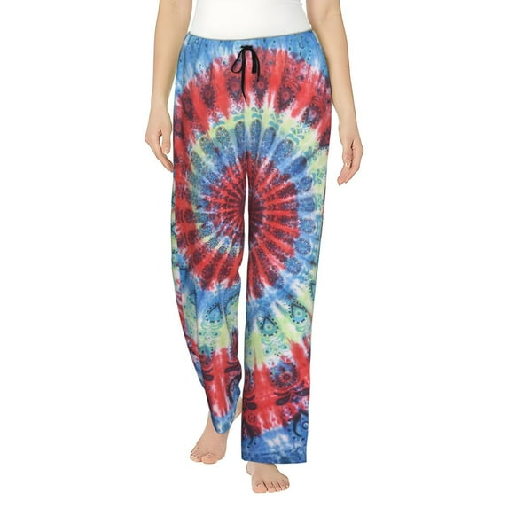 Indian Peacock Mandala Women'S Comfy Pajama Pants With Pockets,Soft Stretch Drawstring Lounge Pants, Soft Casual Wide Leg Pjs Sleep Bottoms Small