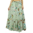 thumbnail image 1 of Indian Phagun Wear Skirt Long Maxi Skirt Beach Wear Cotton Summer Wear, 1 of 5