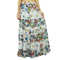 thumbnail image 1 of Indian Phagun Wear Skirt Long Maxi Skirt Beach Wear Cotton Summer Wear, 1 of 5