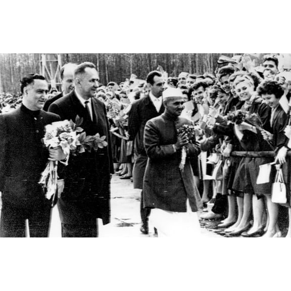 Indian Prime Minister Lal Bahadur Shastri Visits The Soviet Union History (36 x 24)