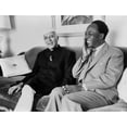 thumbnail image 1 of Indian Prime Minister Nehru And Ghana Premier Nkrumah At The Hotel Carlyle History (24 x 18), 1 of 2