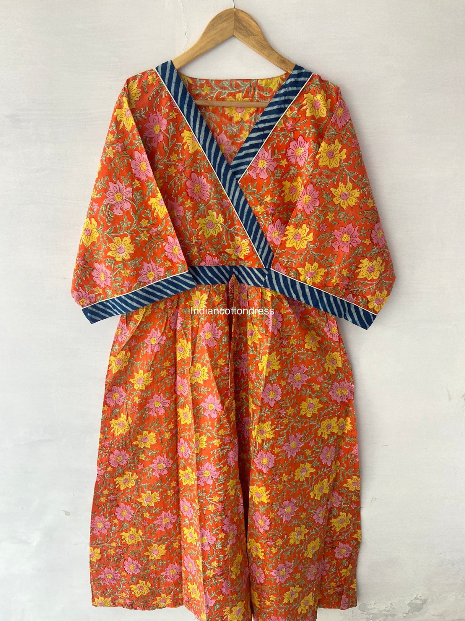 fitted lace wedding dress Jean Muir Indian Block Print Silk Dress main image 1