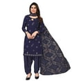 thumbnail image 1 of Indian Punjabi Style Crepe Patiala Salwar Suit With Dupatta For Women Ready To wear, 1 of 4