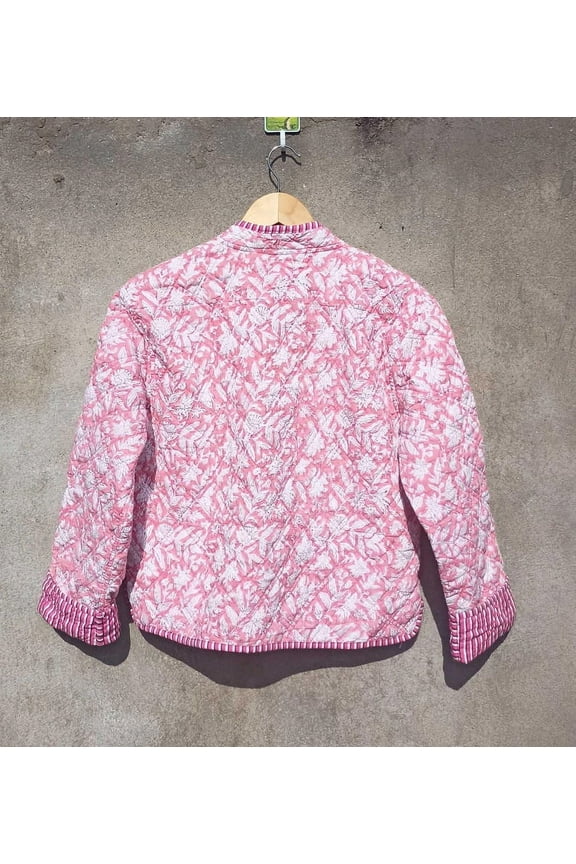 Indian Quilted Cotton Jacket Lightweight Warm Layering Piece for Every Season, Ideal Christmas Gift for Fashion Lovers to Her Latest Fashion_XL