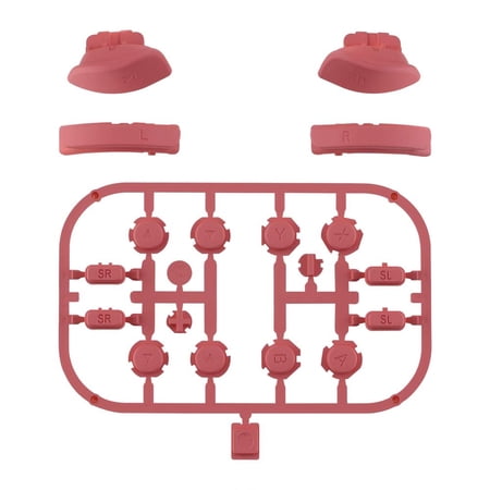 Indian Red ABXY Direction Keys SR SL L R ZR ZL Buttons w/Tools for Nintendo Switch/OLED Joycon