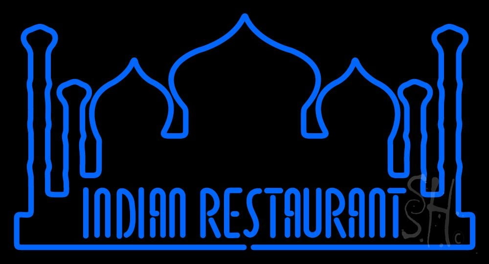 Indian Restaurant With Taj Mahal Logo LED Neon Sign 13 x 24 - inches ...