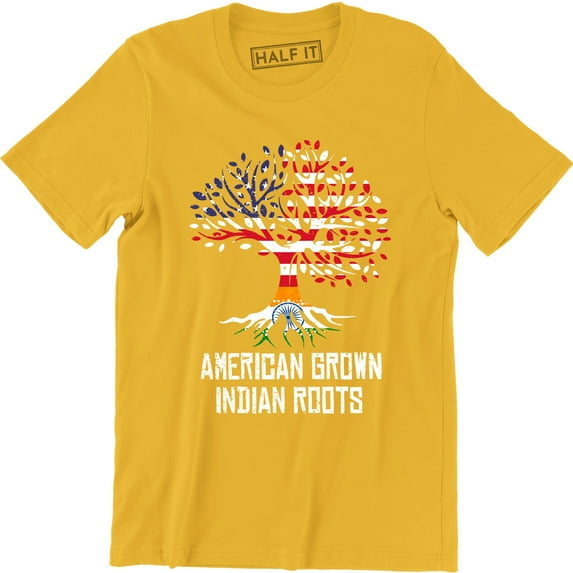 Indian Roots American Grown Indian Roots Indian Heritage T-Shirt
