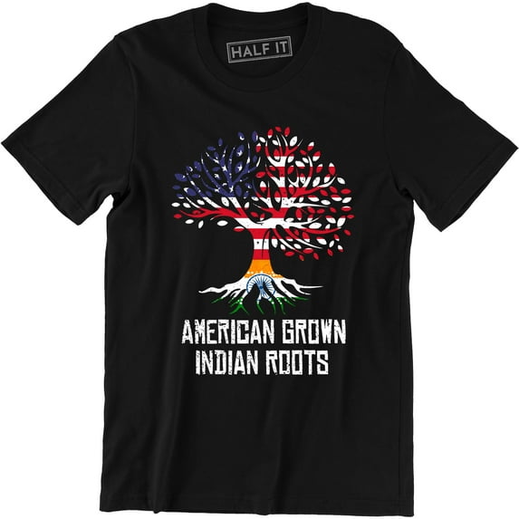 Indian Roots American Grown Indian Roots Indian Heritage T-Shirt