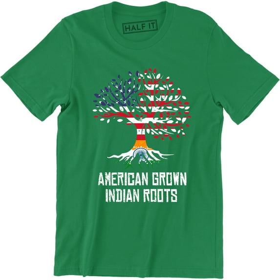 Indian Roots American Grown Indian Roots Indian Heritage T-Shirt