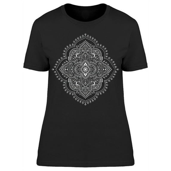 Indian Rug Tribal Ornament T-Shirt Women -Image by Shutterstock, Female Small