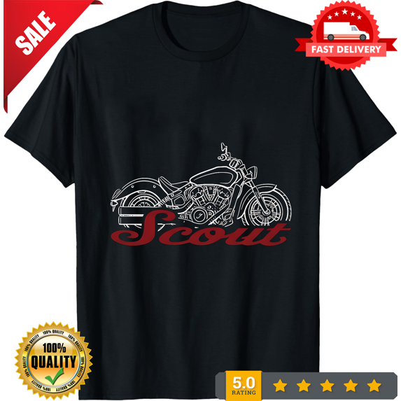 Indian Scout Sixty Bobber Twenty Rogue 101 440 Motorcycle T-Shirt for Bikers, ULTRA LIMITED-TH74246