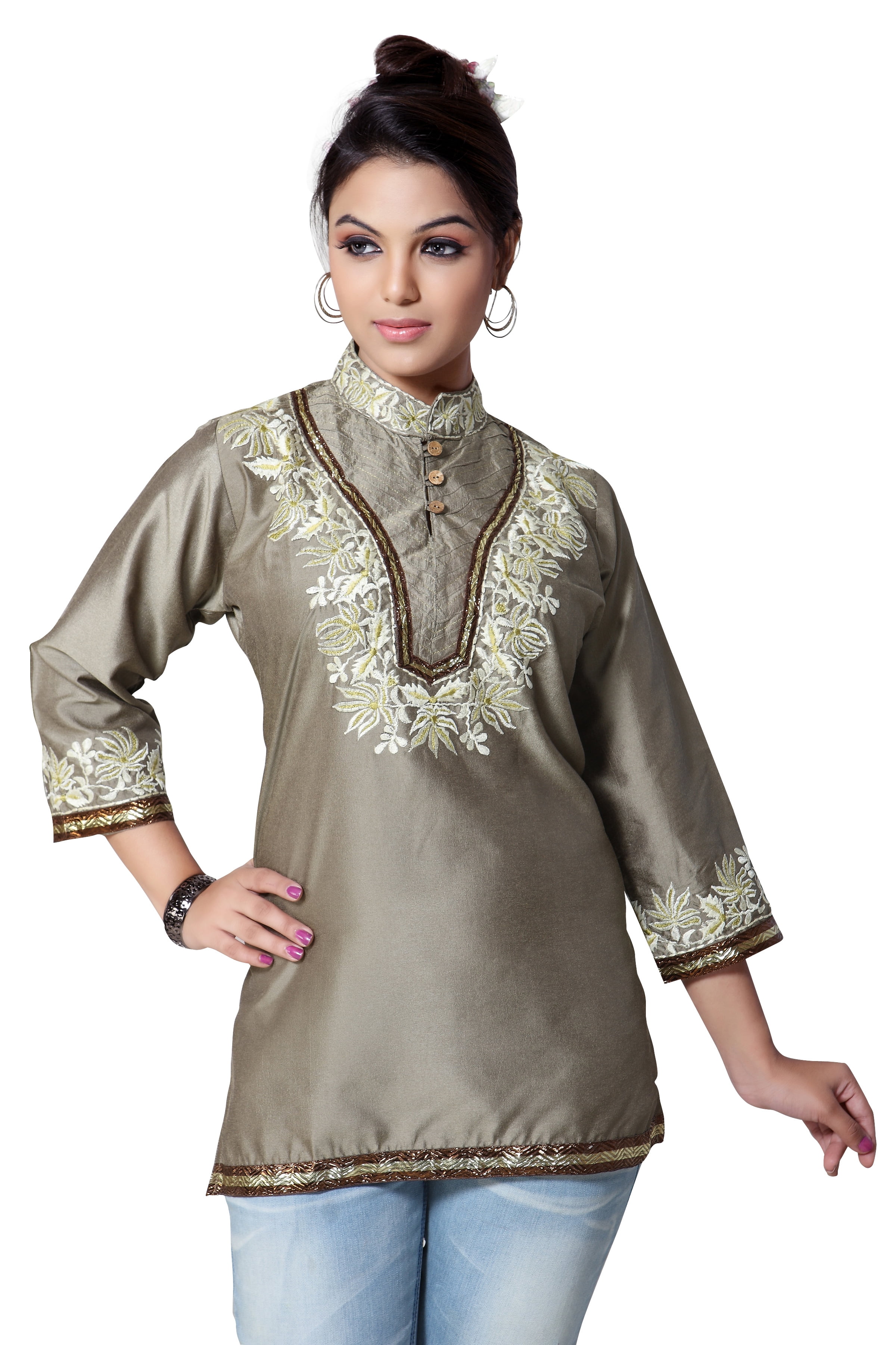 Art silk kurtis sales
