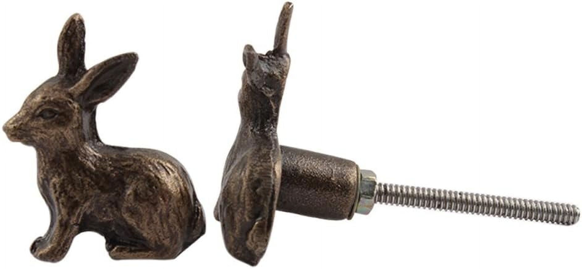 Indian Shelf 4 Piece Dresser Knobs Handmade Vintage Rabbit kIds Knobs