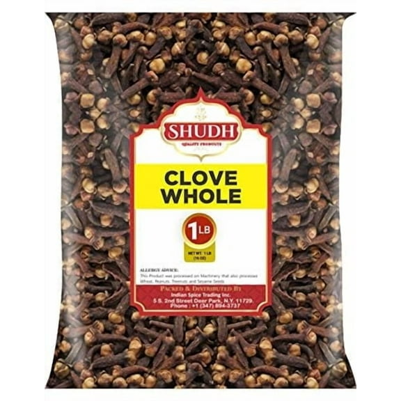 Indian Spice CLOVE WHOLE 1 LB | 16 oz | Laung | Great for Food, Tea, Pomander Balls and Potpourri, Hand Selected, Spice ~ All Natural | NON-GMO | Vegan | Gluten Friendly | Indian Origin (1 LB)