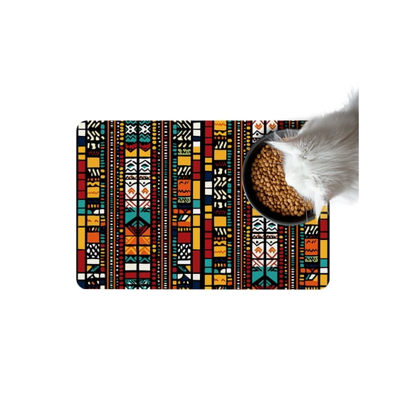 Indian Style Doormat Non Slip Diatomaceous Earth Door Mat Absorbent Quick Dry Soft Washable Entrance Rug for Bathroom Laundry Room 16"x24"