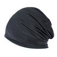 thumbnail image 1 of Indian Style Stretch Drawstring Knit Head Cap Soft Blend Hair Wrap Scarf All-day Comfort Head Cover, 1 of 2