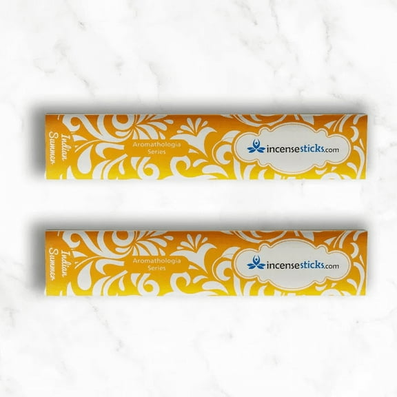 Indian Summer Incense 8" 12 Sticks , 2 Packs ,12 Incense Sticks per Pack,Jasmine Incense Blend