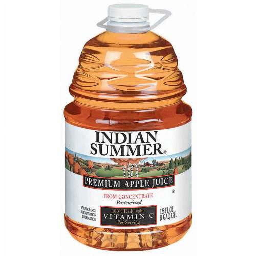 Indian Summer Premium Apple Juice, Made from Fresh Pressed Apples, 128 fl oz - image 1 of 6