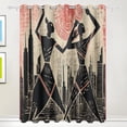 thumbnail image 1 of Indian Sun Houses Black Out Curtains 72 Inch Length Curtains for Sliding Glass Doors Bedroom Living Room 2 Pack, 1 of 6