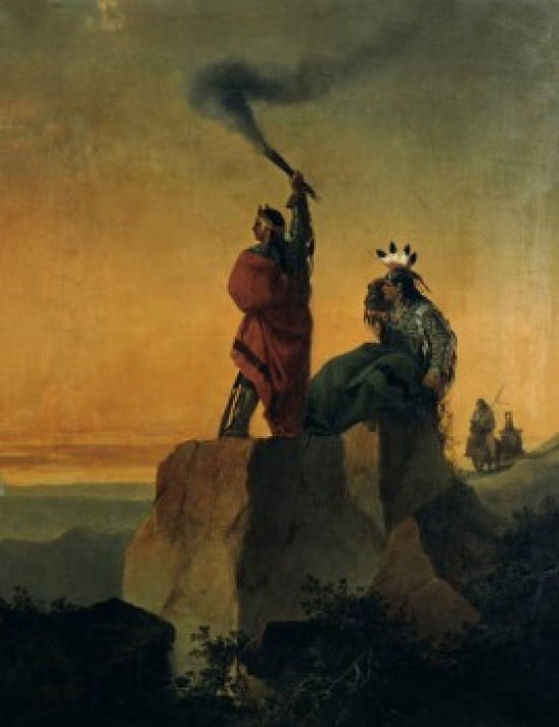 Indian Telegraph John Mix Stanley (1814-1872American) Canvas Art - John Mix Stanley (24 x 36)