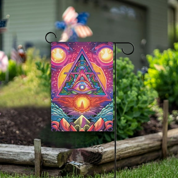 Indian Totem Colorful Garden Flag Double Sided Outdoor Banners for Courtyard Outdoor Lawn Farmhouse Holiday Decorations
