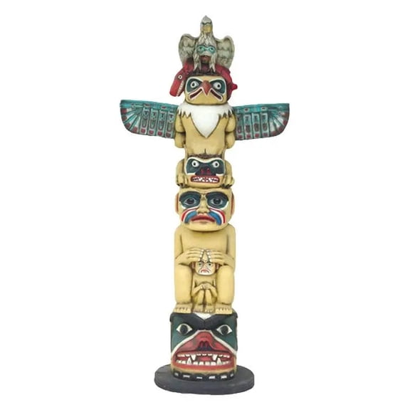 Indian Totem Pole Life Size Statue