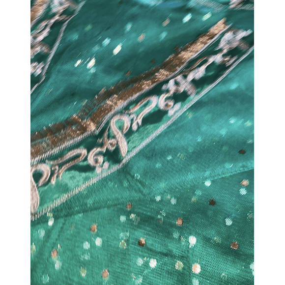 Indian Traditional Nikaah Qubool Hai Dupatta green mehndi sangeet For Wedding bride