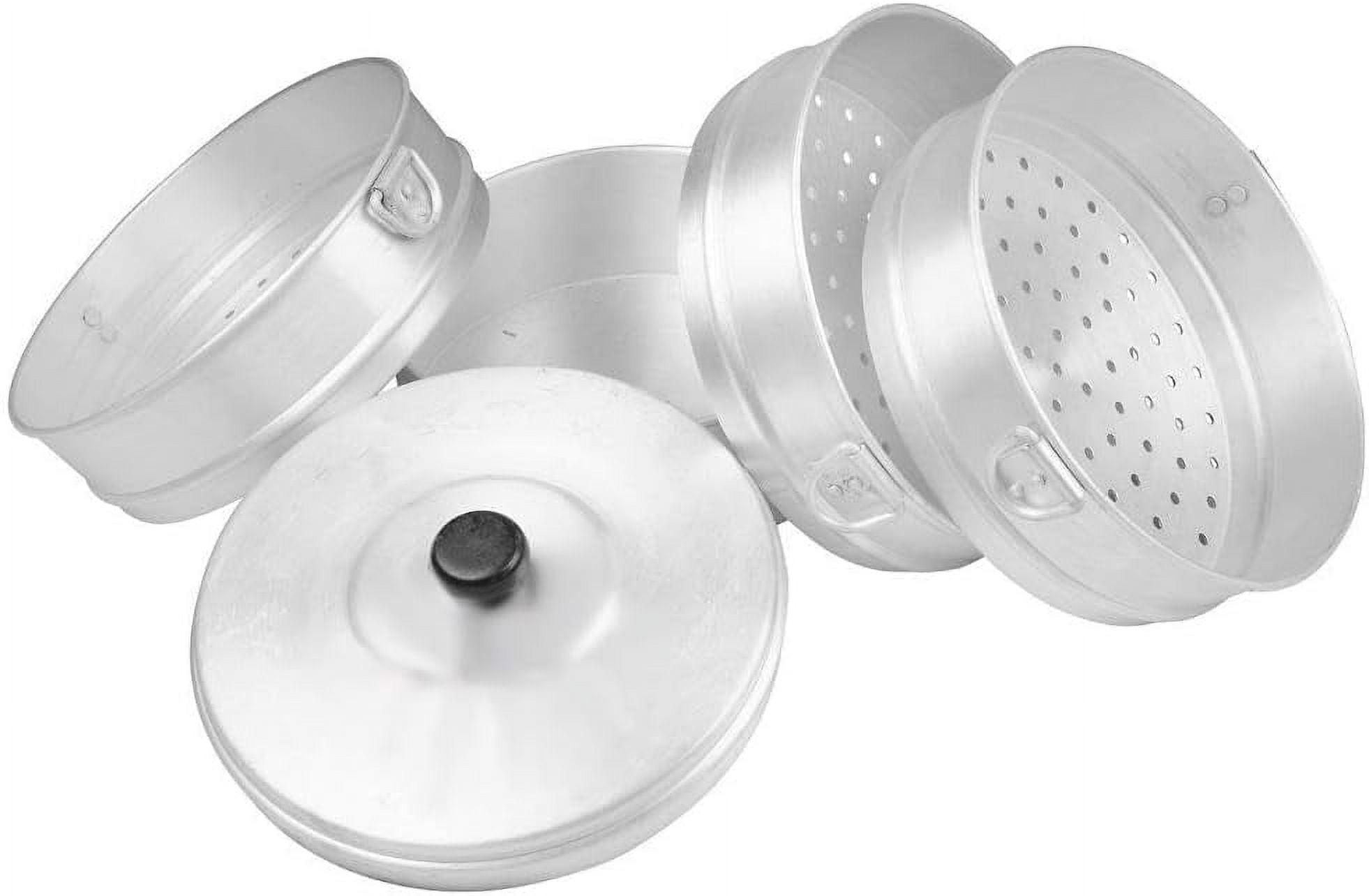 Tabakh Momos Cuiseur vapeur en aluminium 33 cm Capacité 7,75 l