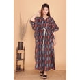 thumbnail image 1 of Indian Trendz Women's Oversized Long Sleeve V-Neck Evening Gown Dress, 1 of 2