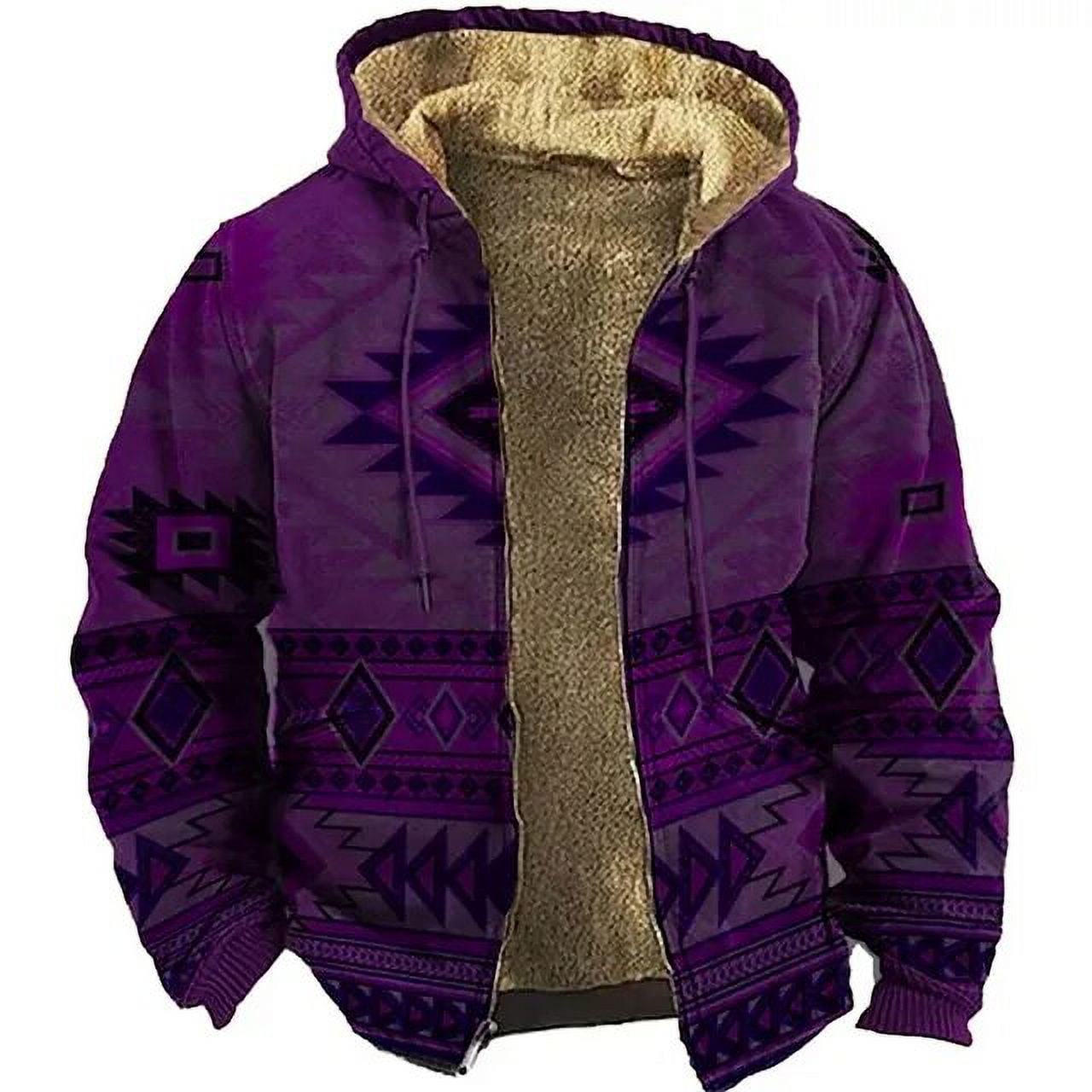 Indian Tribe Pattern Print Hoodie Long Sleeve Zipper Sweatshirt Stand Collar Coat Women Men 3D
