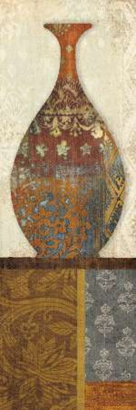 Indian Vessels II Canvas Art - Moira Hershey (12 x 36)