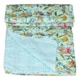 Indian Vintage Kantha Quilt Paradise Print 100 Cotton Kantha Throw