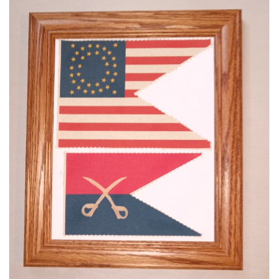 Indian Wars Flag Set...7th Cavalry, George Armstrong Custer Flags, Battle of Little Bighorn. American Wall Decor, Wall Art.