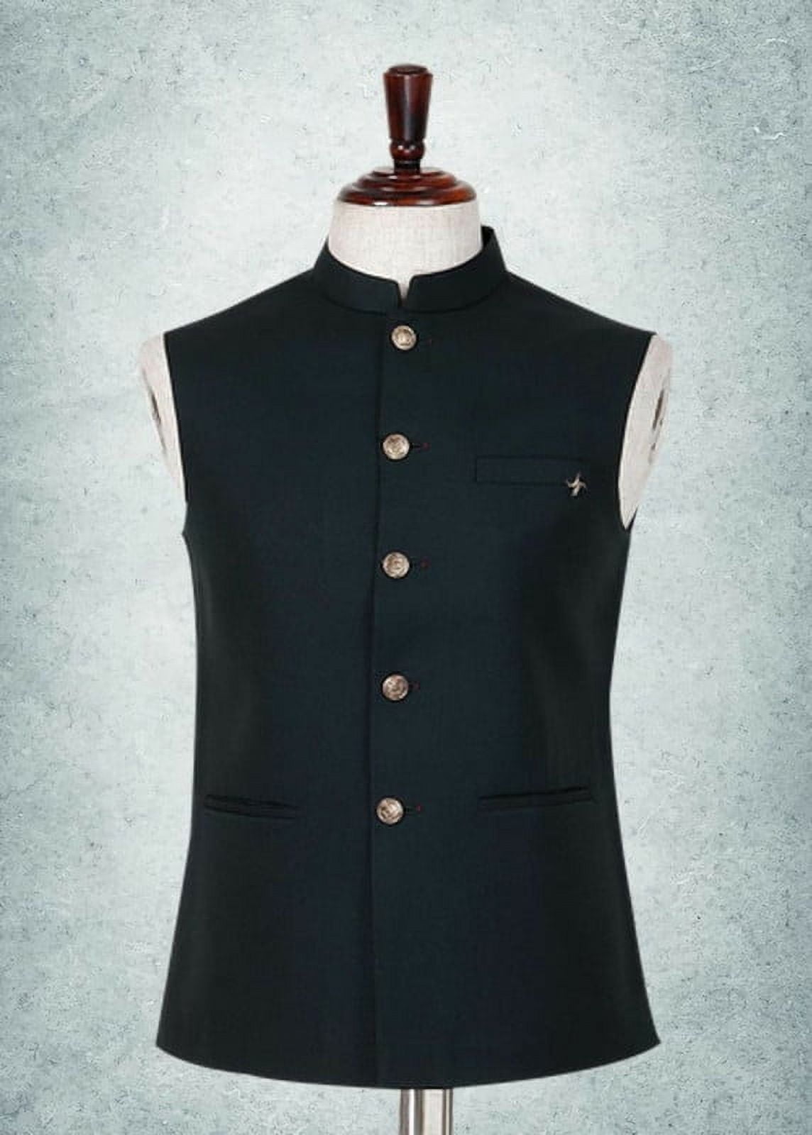 Indian Wedding Wear Bandhgala Festive Nehru Jacket Waistcoat — free download