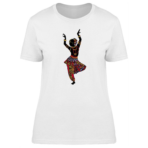 Indian Woman Dancing T-Shirt Women -Image by Shutterstock, Female Medium