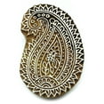 thumbnail image 1 of Indian Wooden Textile Stamps Wood Printing Block Paisley Stamp Decorative Block, 1 of 1
