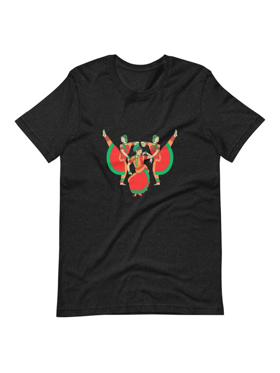Indian classical dancers, Bharatanatyam, Culture, Fitness, Music- Unisex t-shirt