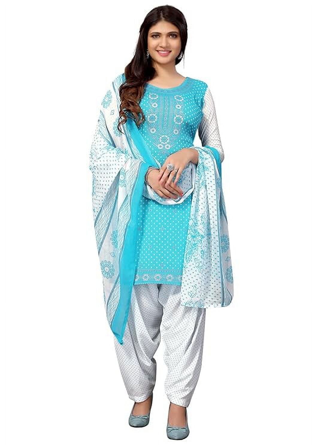 Vichitra Punjabi Style Sharara Suit For Women - Ready To Wear Salwar Kameez With Dupatta - View #8