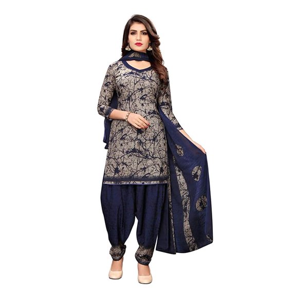 Indian dresses for Women Punjabi Style Crepe Patiala Salwar Suit With Dupatta For Women Ready To wear