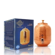 IndianArtVilla Authentic Copperware Collection Copper 46 oz Leak Proof Commercial Beverage Dispenser
