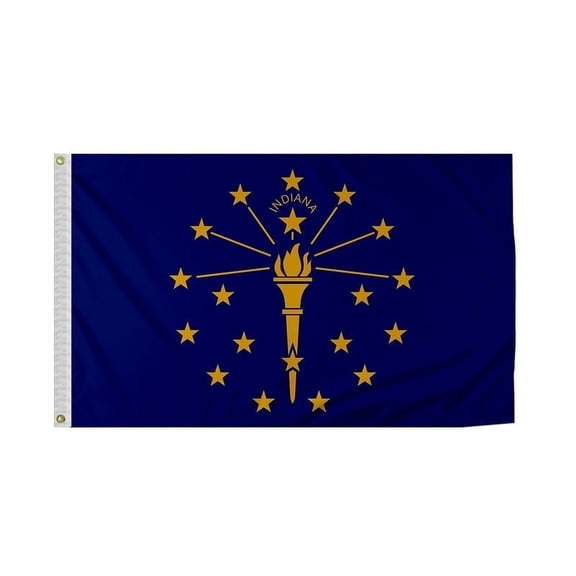 Indiana 12 x 18 Inch Nylon Outdoor Flag
